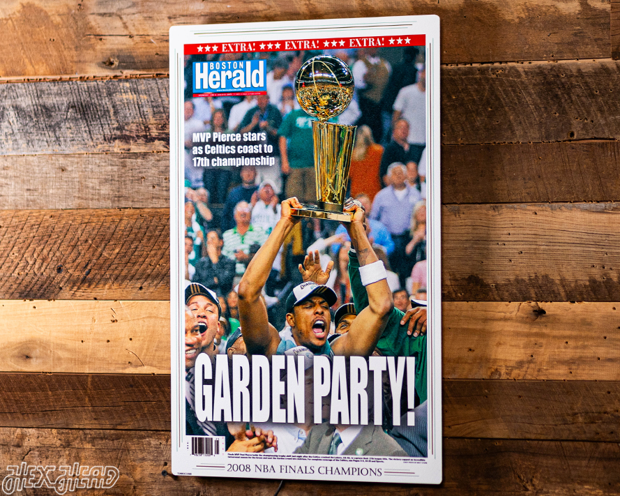 Boston Herald Celtics 2008 NBA FINALS Front Page - JUNE 18, 2008