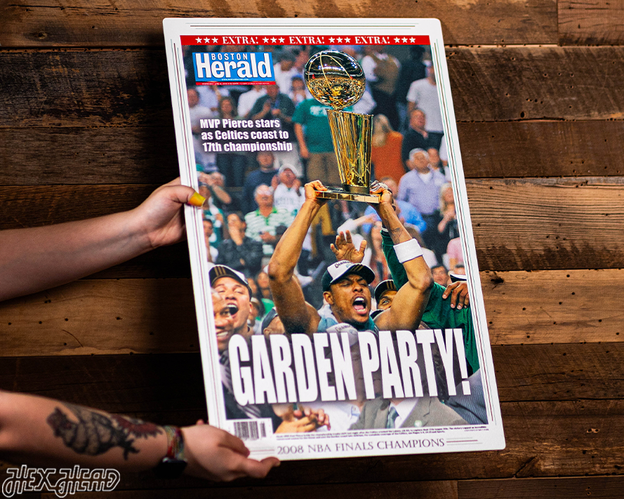Boston Herald Celtics 2008 NBA FINALS Front Page - JUNE 18, 2008