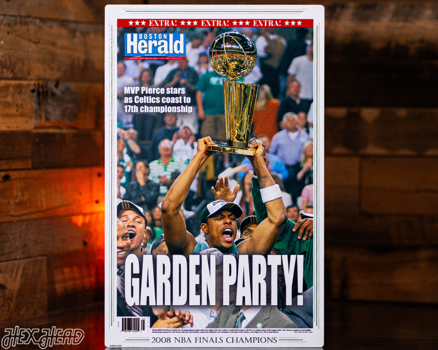 Boston Herald Celtics 2008 NBA FINALS Front Page - JUNE 18, 2008