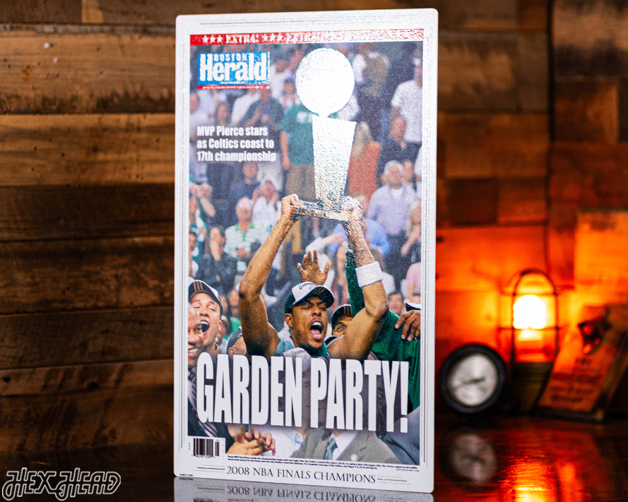 Boston Herald Celtics 2008 NBA FINALS Front Page - JUNE 18, 2008