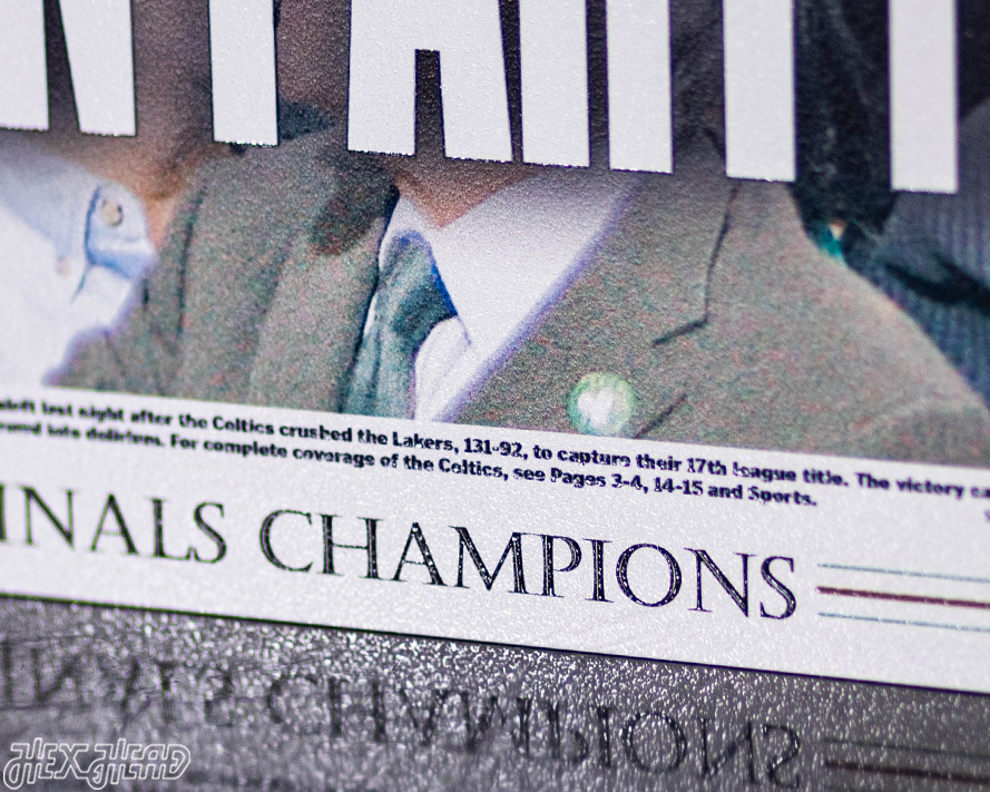 Boston Herald Celtics 2008 NBA FINALS Front Page - JUNE 18, 2008