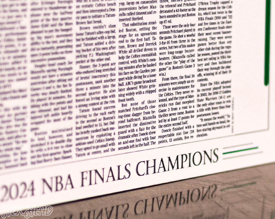 Boston Herald Celtics 2024 NBA FINALS Front Page - JUNE 18, 2024