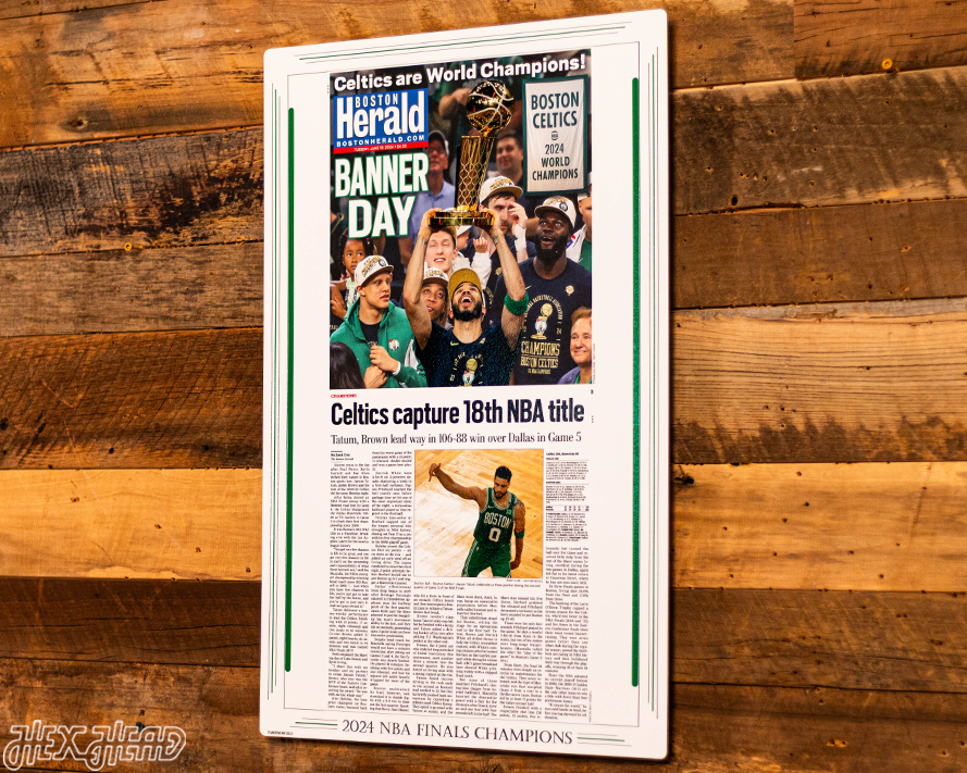 Boston Herald Celtics 2024 NBA FINALS Front Page - JUNE 18, 2024