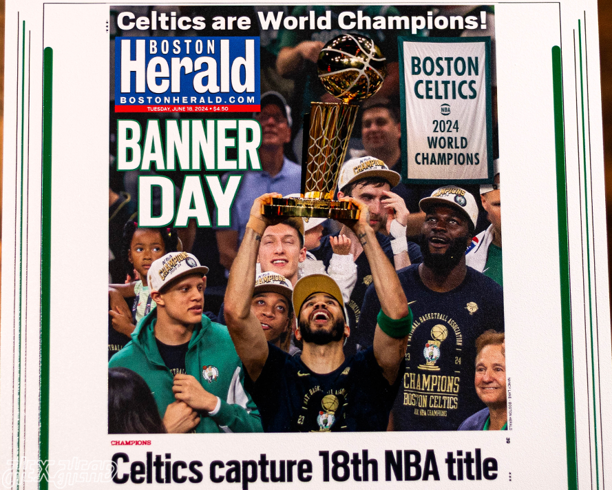 Boston Herald Celtics 2024 NBA FINALS Front Page - JUNE 18, 2024