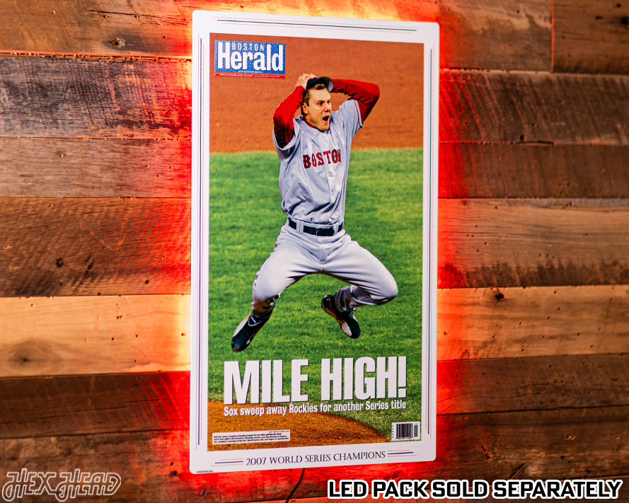 Boston Herald Red Sox 2007 World Series Front Page - OCT 29, 2007