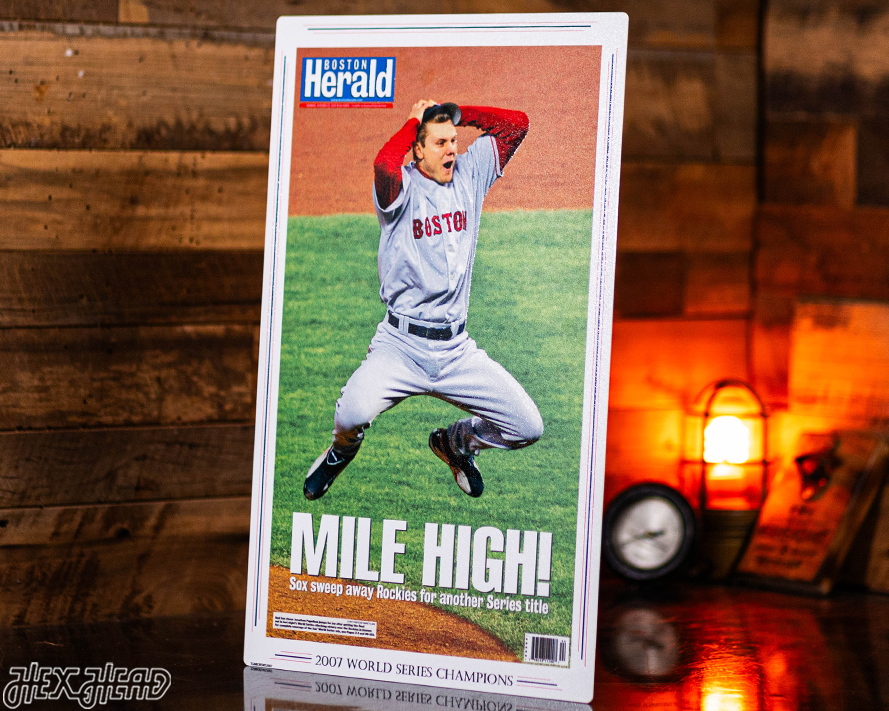 Boston Herald Red Sox 2007 World Series Front Page - OCT 29, 2007