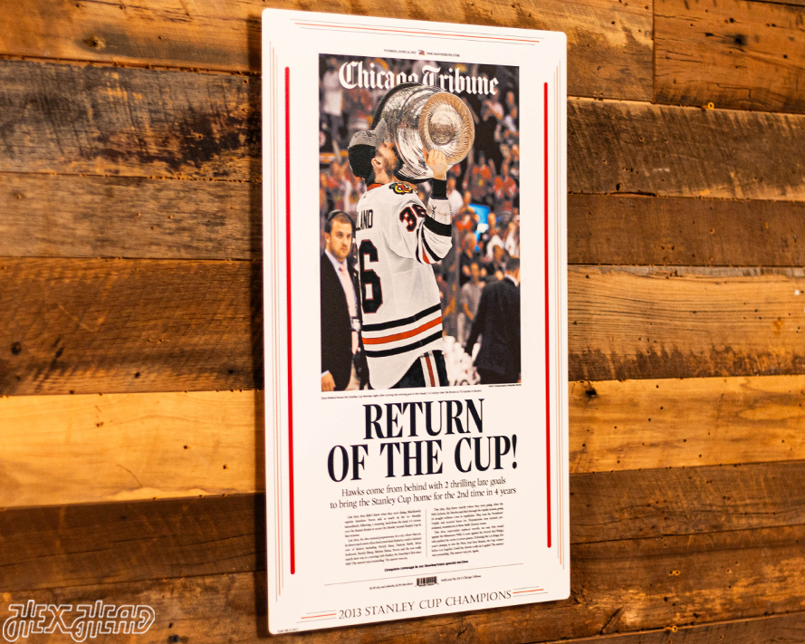 Chicago Tribune Blackhawks 2013 STANLEY CUP Front Page - JUNE 25, 2013
