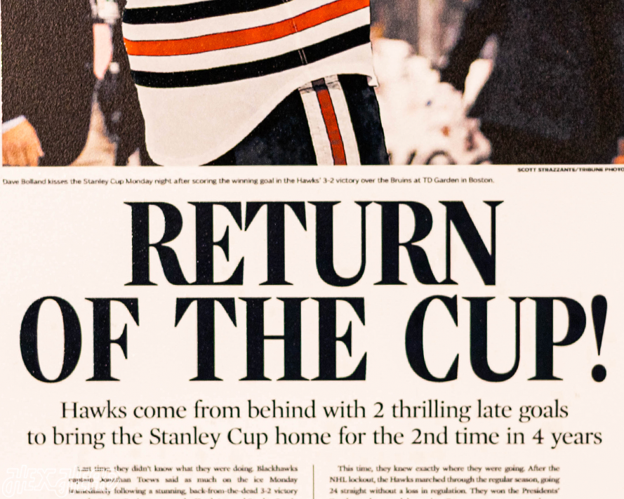 Chicago Tribune Blackhawks 2013 STANLEY CUP Front Page - JUNE 25, 2013