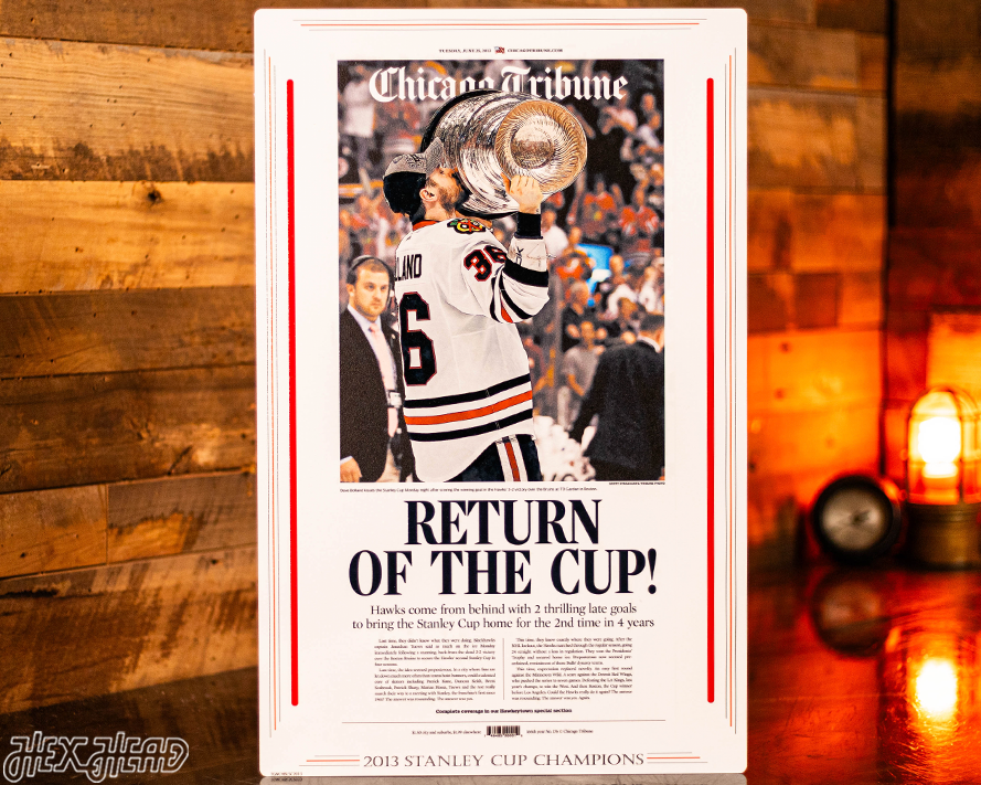Chicago Tribune Blackhawks 2013 STANLEY CUP Front Page - JUNE 25, 2013
