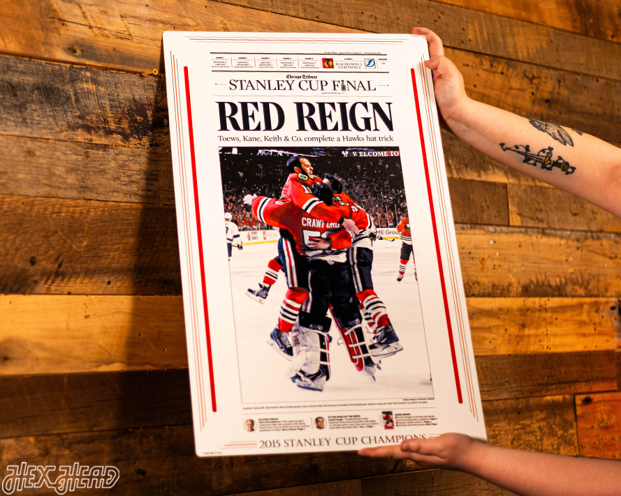 Chicago Tribune Blackhawks 2015 STANLEY CUP Front Page - JUNE 16, 2015