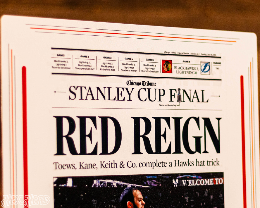 Chicago Tribune Blackhawks 2015 STANLEY CUP Front Page - JUNE 16, 2015