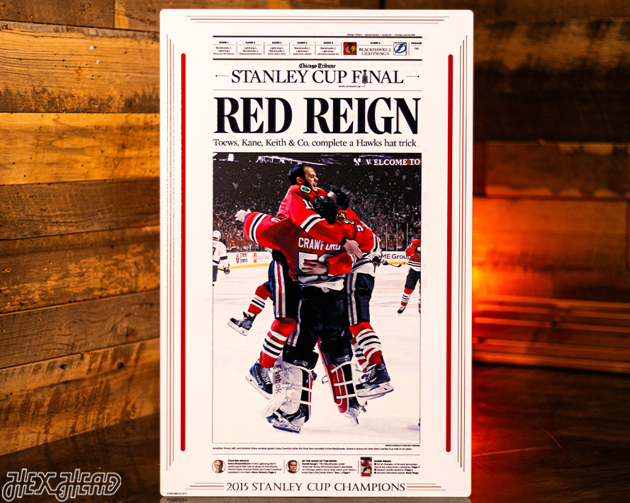 Chicago Tribune Blackhawks 2015 STANLEY CUP Front Page - JUNE 16, 2015
