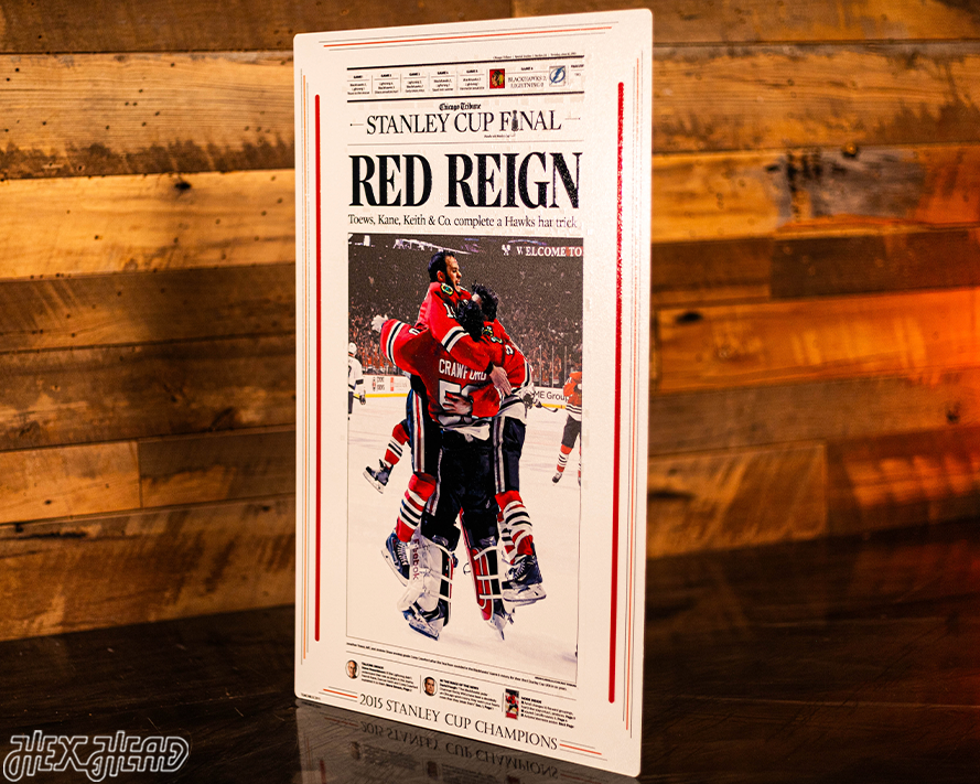 Chicago Tribune Blackhawks 2015 STANLEY CUP Front Page - JUNE 16, 2015