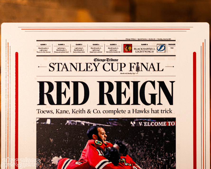 Chicago Tribune Blackhawks 2015 STANLEY CUP Front Page - JUNE 16, 2015