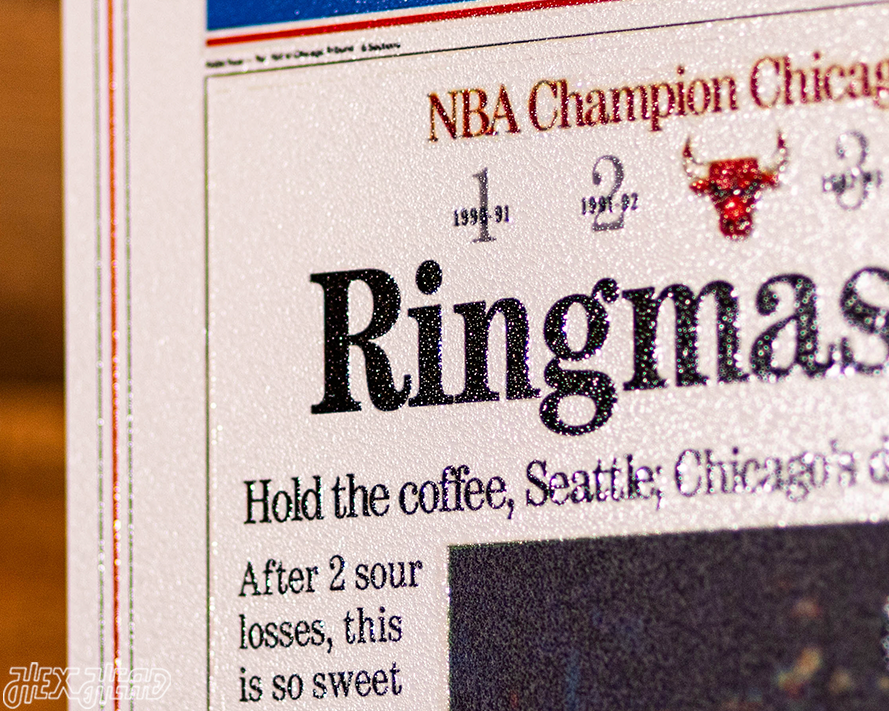 Chicago Tribune Bulls 1996 NBA FINALS Front Page - JUNE 17, 1996