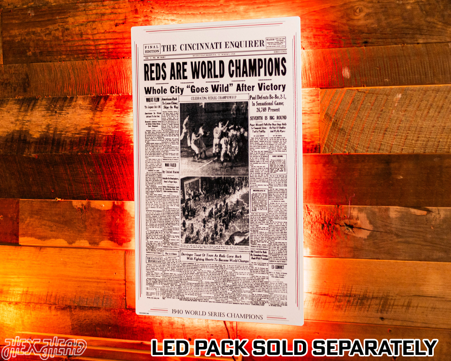 The Cincinnati Enquirer Reds 1940 WORLD SERIES Front Page - OCT 9, 1940