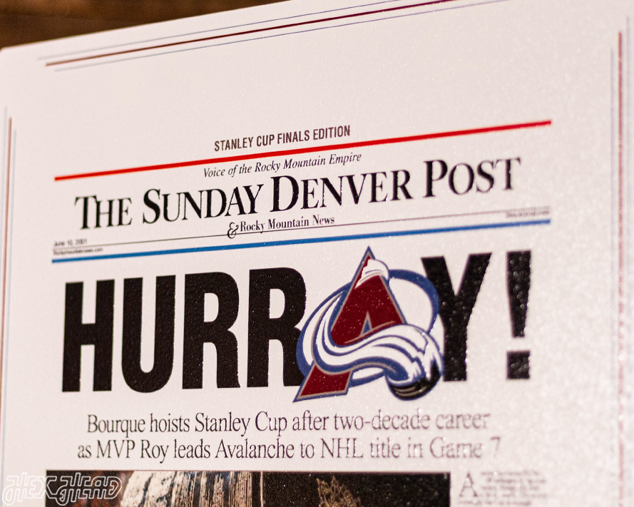 Sunday Denver Post Colorado Avalanche 2001 STANLEY CUP Front Page - JUNE 10, 2001