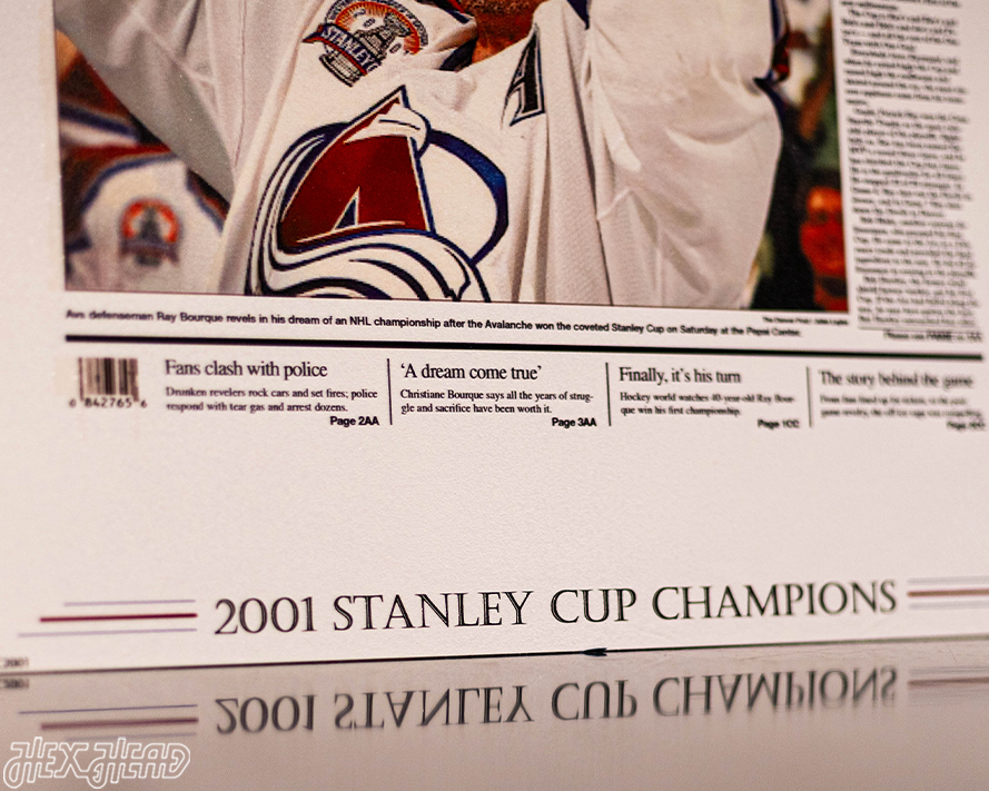 Sunday Denver Post Colorado Avalanche 2001 STANLEY CUP Front Page - JUNE 10, 2001