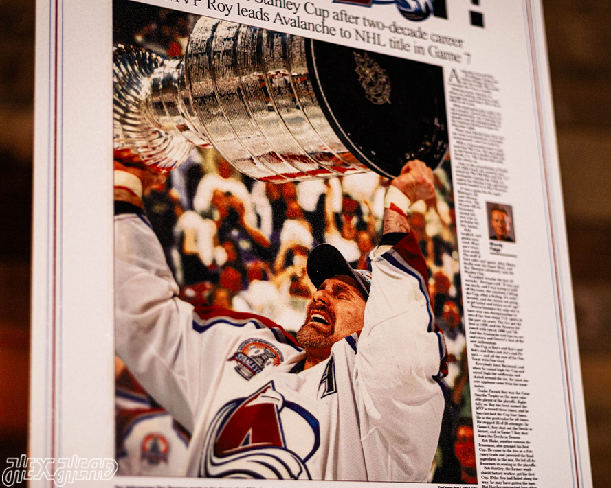 Sunday Denver Post Colorado Avalanche 2001 STANLEY CUP Front Page - JUNE 10, 2001