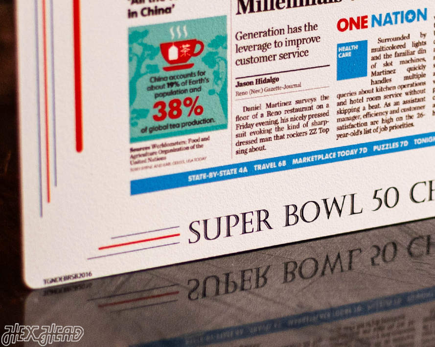 USA Today Denver Broncos 2016 Super Bowl Front Page - FEB 8, 2016