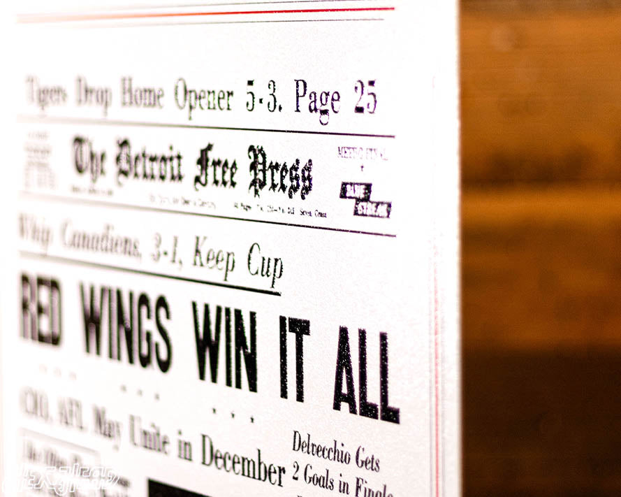 Detroit Free Press Red Wings 1955 Stanley Cup Front Page - APRIL 15, 1955