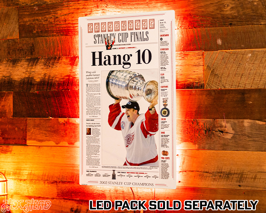 Detroit Free Press Red Wings 2002 Stanley Cup Front Page - JUNE 14, 2002