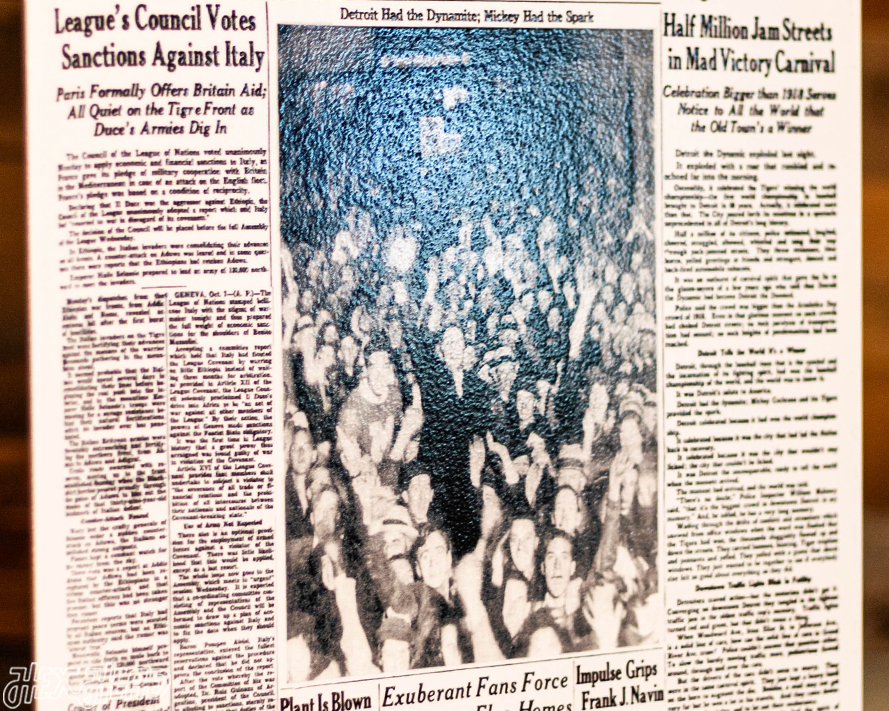 Detroit Free Press Tigers 1935 WORLD SERIES Front Page - OCT 8, 1935
