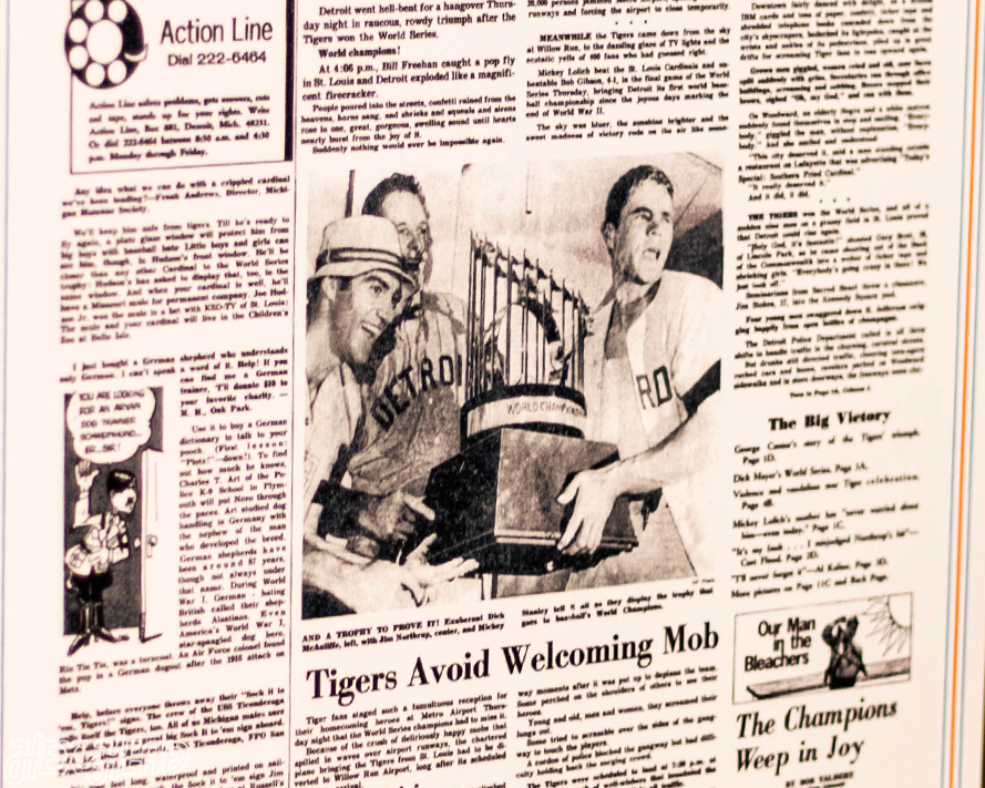 Detroit Free Press Tigers 1968 WORLD SERIES Front Page - OCT 11, 1968