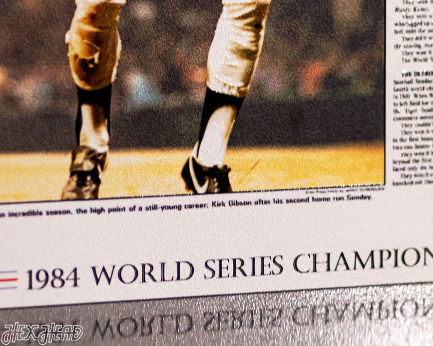 Detroit Free Press Tigers 1984 WORLD SERIES Front Page - OCT 15, 1984