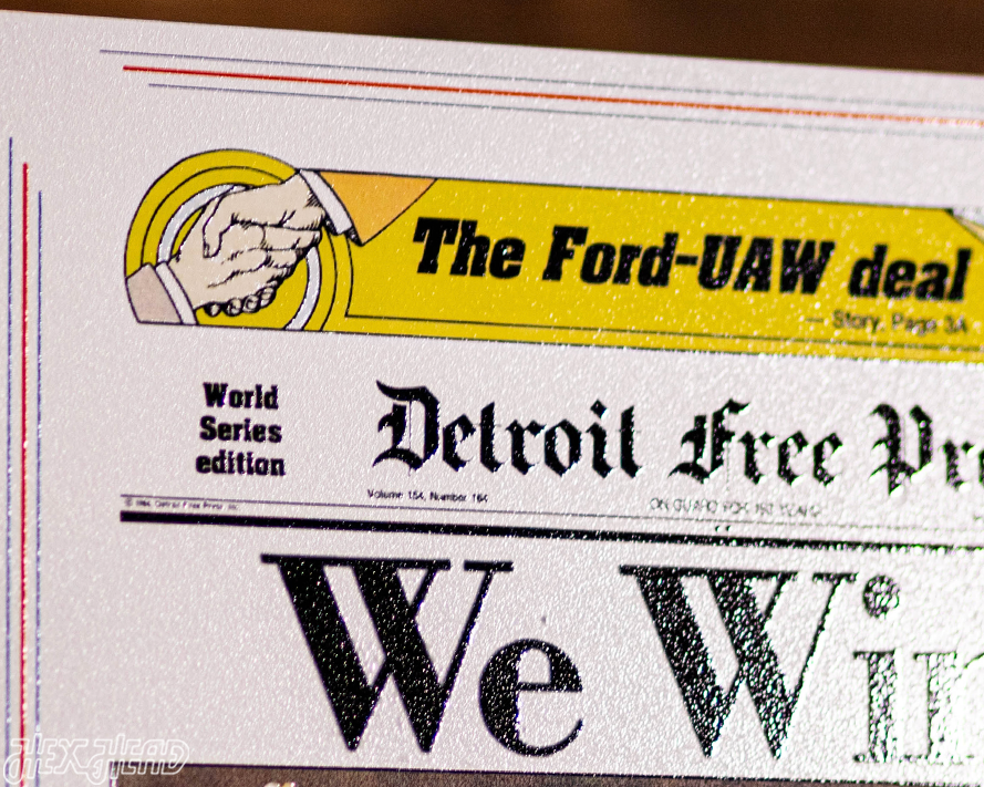 Detroit Free Press Tigers 1984 WORLD SERIES Front Page - OCT 15, 1984