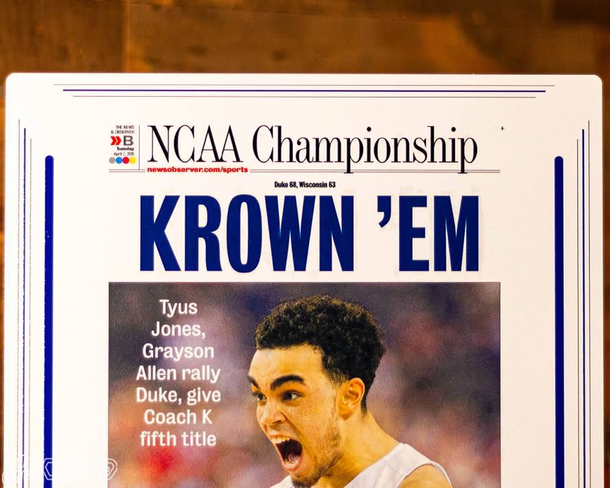 The News & Observer Duke Blue Devils 2015 National Basketball Champions Front Page - April 7, 2015