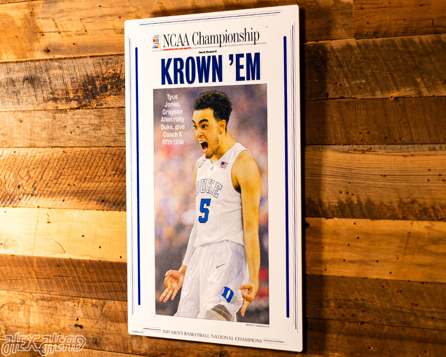 The News & Observer Duke Blue Devils 2015 National Basketball Champions Front Page - April 7, 2015