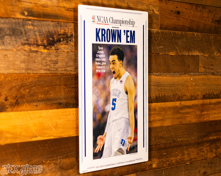 The News & Observer Duke Blue Devils 2015 National Basketball Champions Front Page - April 7, 2015