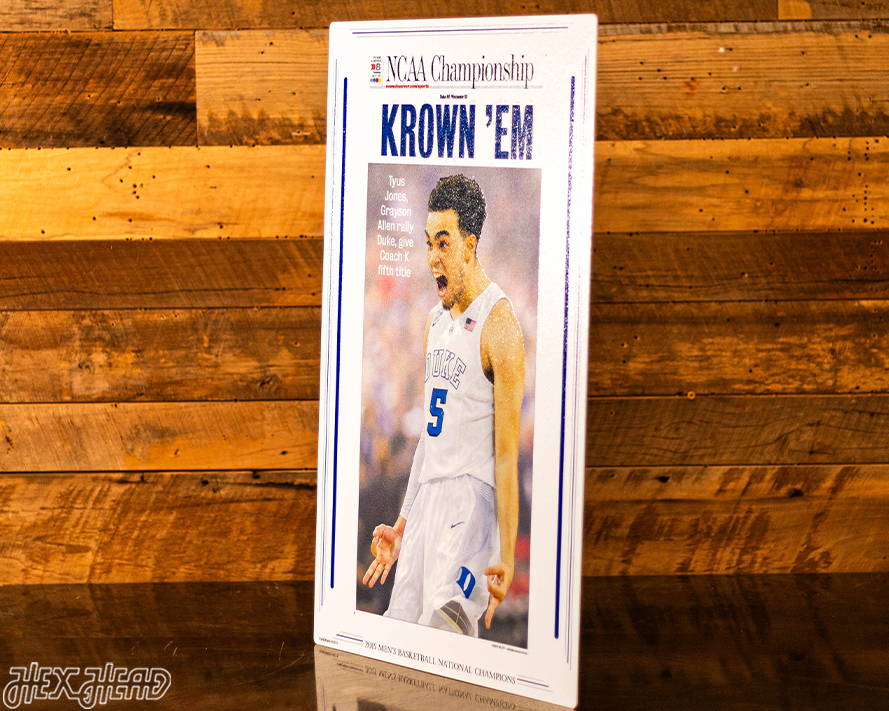 The News & Observer Duke Blue Devils 2015 National Basketball Champions Front Page - April 7, 2015