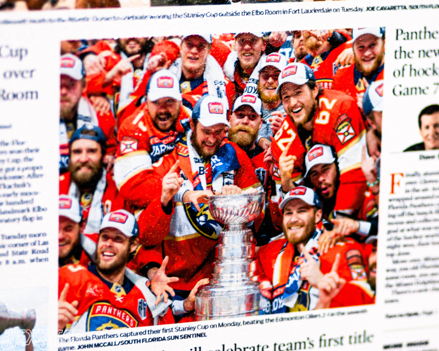 Sun Sentinel Florida Panthers 2024 STANLEY CUP Front Page - JUNE 26, 2024