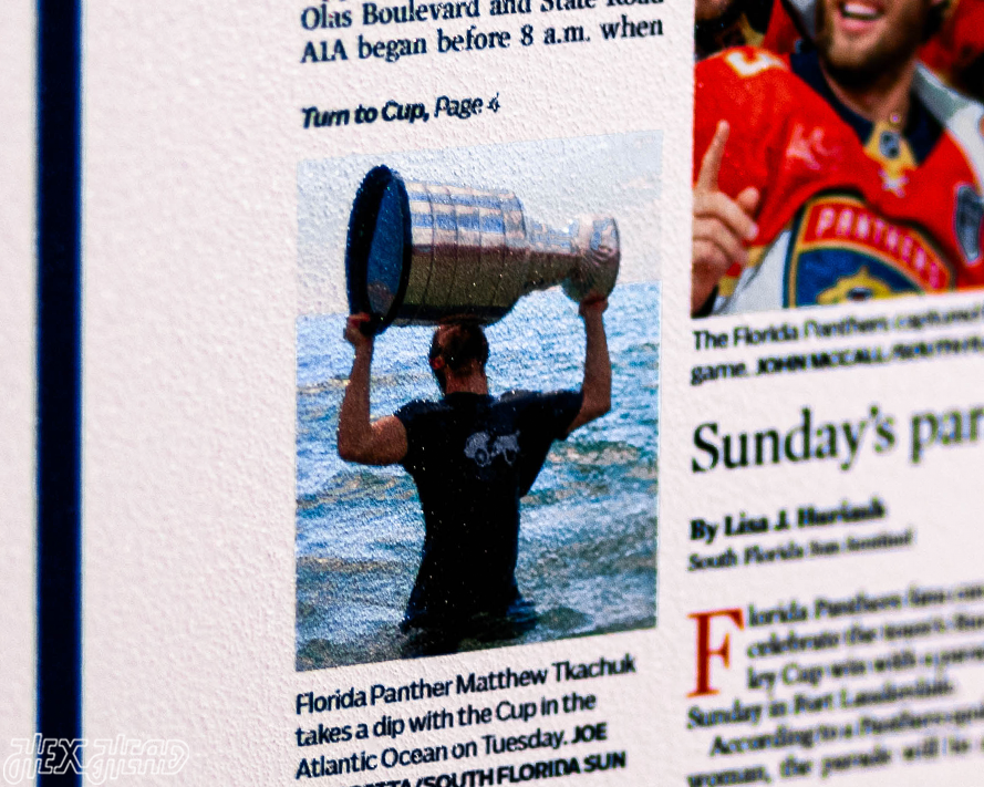 Sun Sentinel Florida Panthers 2024 STANLEY CUP Front Page - JUNE 26, 2024