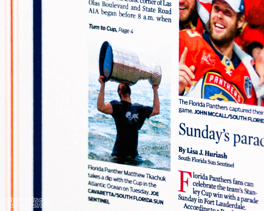 Sun Sentinel Florida Panthers 2024 STANLEY CUP Front Page - JUNE 26, 2024