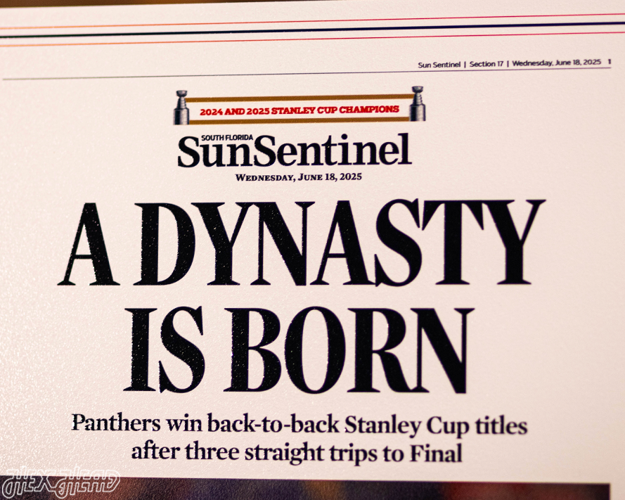 Sun Sentinel Florida Panthers 2025 STANLEY CUP Front Page - JUNE 18, 2025