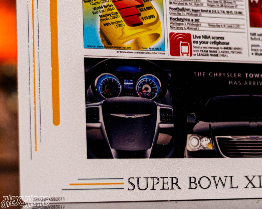 USA Today Green Bay Packers 2011 SUPER BOWL Front Page - FEB 7, 2011