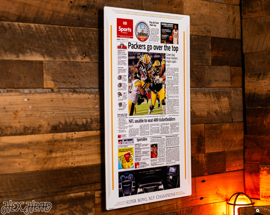 USA Today Green Bay Packers 2011 SUPER BOWL Front Page - FEB 7, 2011