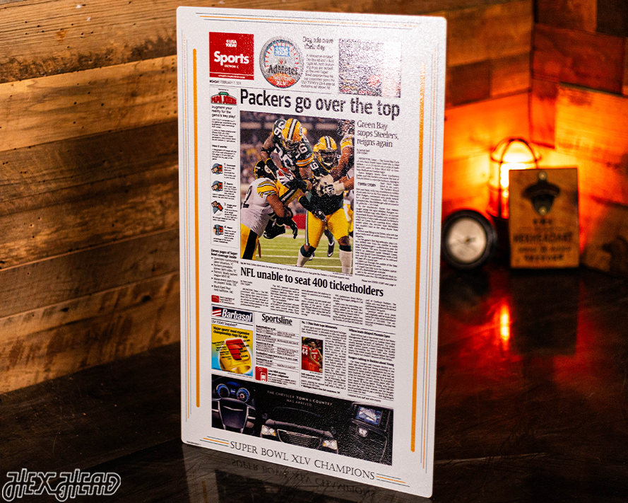 USA Today Green Bay Packers 2011 SUPER BOWL Front Page - FEB 7, 2011