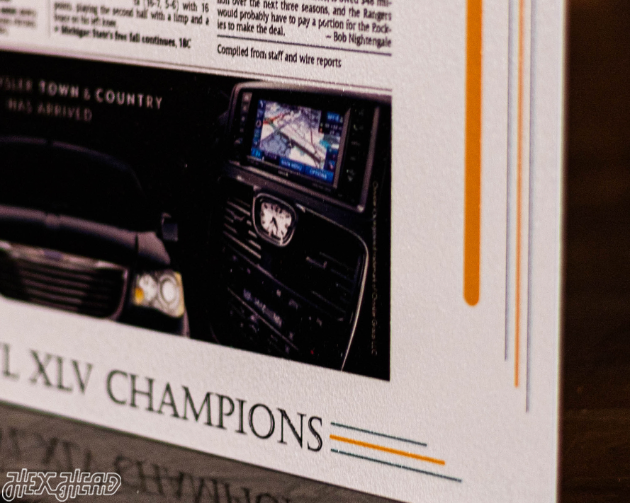 USA Today Green Bay Packers 2011 SUPER BOWL Front Page - FEB 7, 2011