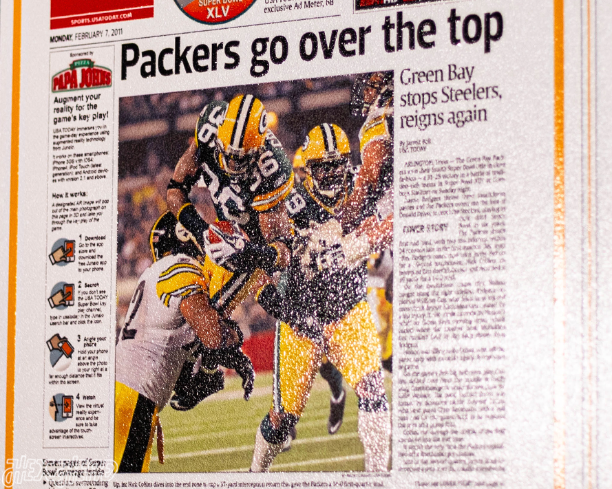 USA Today Green Bay Packers 2011 SUPER BOWL Front Page - FEB 7, 2011