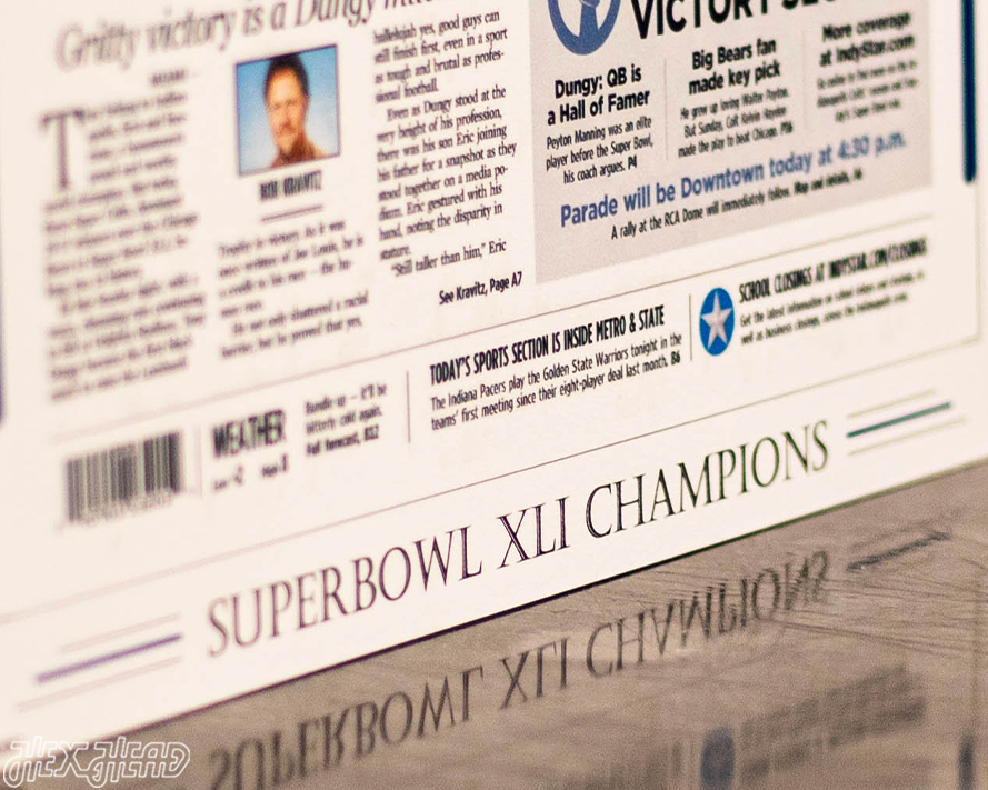 The Indianapolis Star Colts XLI SUPER BOWL Front Page - FEB 5, 2007