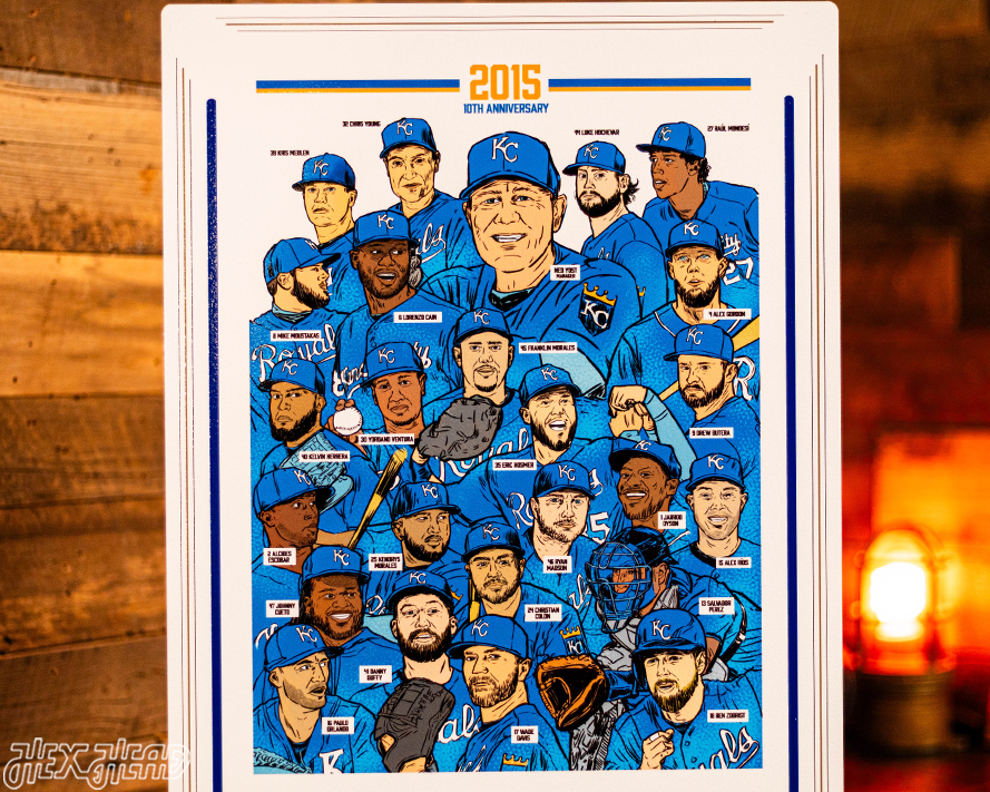 Kansas City Royals 2015 10TH Anniversary WORLD SERIES Front Page
