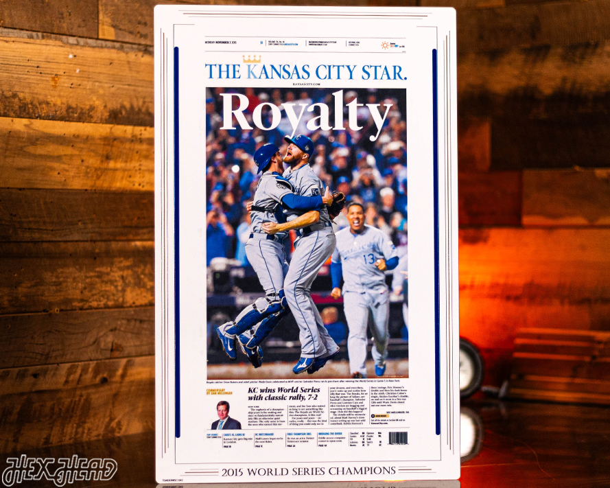 Kansas City Star Royals 2015 WORLD SERIES Front Page - NOV 2, 2015