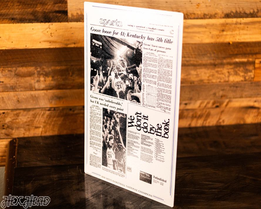 The Courier-Journal Kentucky Wildcats 1978 Basketball National Champions Front Page - MAR 28, 1978