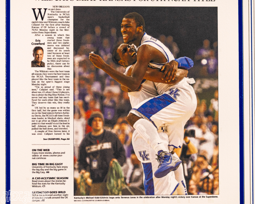 The Courier-Journal Kentucky Wildcats 2012 Basketball National Champions Front Page - APRIL 3, 2012