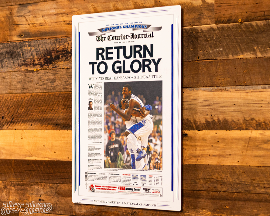 The Courier-Journal Kentucky Wildcats 2012 Basketball National Champions Front Page - APRIL 3, 2012