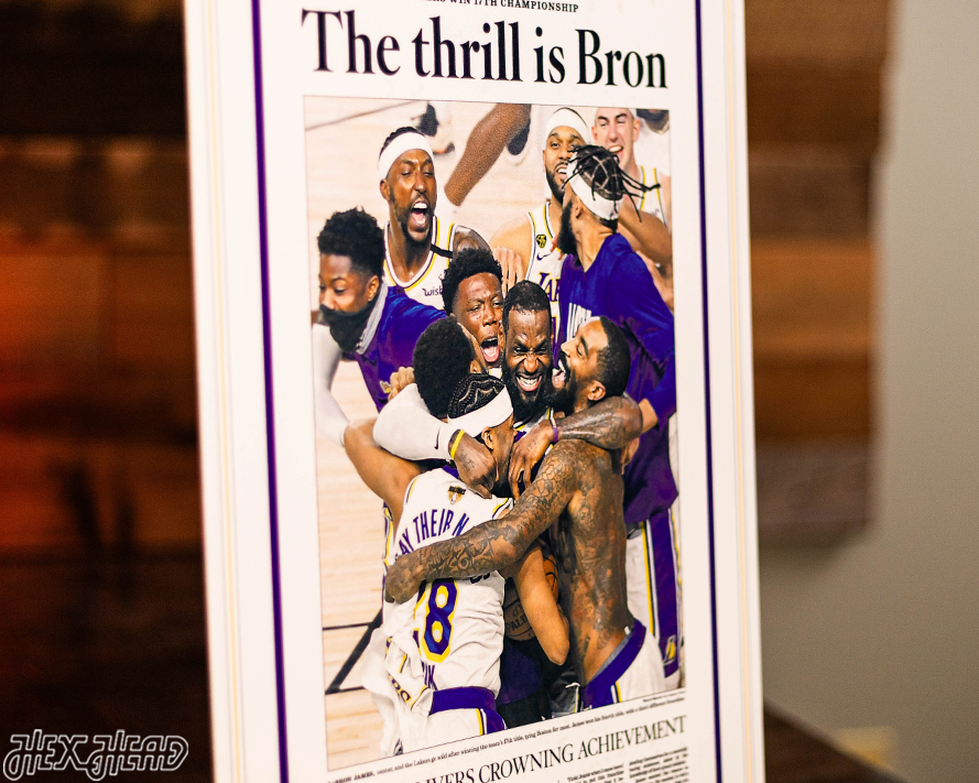 Los Angeles Times Lakers 2020 NBA FINALS Front Page - OCT 12, 2020